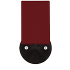 Arandela Preta De Cupula Quadrada Vermelho