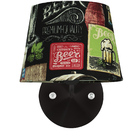 Arandela Preta De Cupula Tradicional Bar