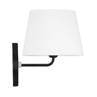 Arandela Preta De Cupula Tradicional Branca