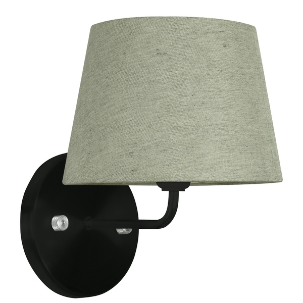 Arandela Preta De Cupula Tradicional Cinza Escuro