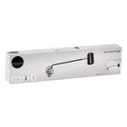 Arandela Preta e Cromada Alumínio Ringa Inspire