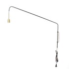 Arandela Preta e Dourada Alumínio Lixado IP20 Lina Spotline