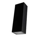 Arandela Preta Efeito 2 Fachos Duo Led 5w 3000k Ip65 Ds9838 S