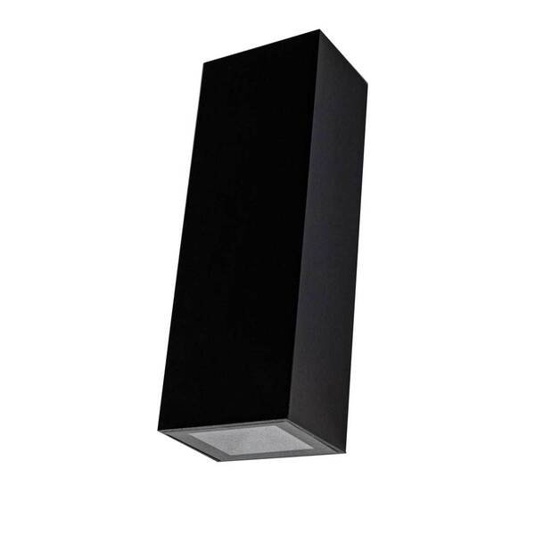 Arandela Preta Efeito 2 Fachos Duo Led 5w 3000k Ip65 Ds9838 S