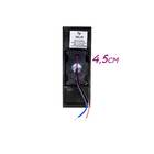 Arandela Preta Efeito 2 Fachos Duo Led 5w 3000k Ip65 Ds9838 S