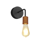 Arandela Preta Metal Single Auremar