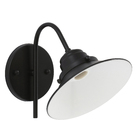 Arandela Preta Metal Space Inspire