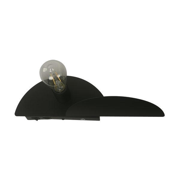 Arandela Preta Metal Vaea Inspire