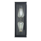 Arandela Preta Microtexturizada Alumínio IP44 262 Vintage Ideal Iluminação