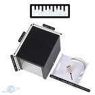 Arandela Preta Quadrada Em Alumínio 2 Fachos De Luz-g9