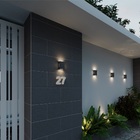 Arandela Preto Texturizado Alumínio IP43 Fussen 2 Aletas Germany