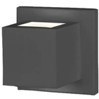 Arandela Quadrada Alumínio Preto Externo 958 Para Lâmpada G9