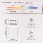 Arandela Quadrada C/1 Facho 4w 3000k 240lm Ip65 Preta-stella