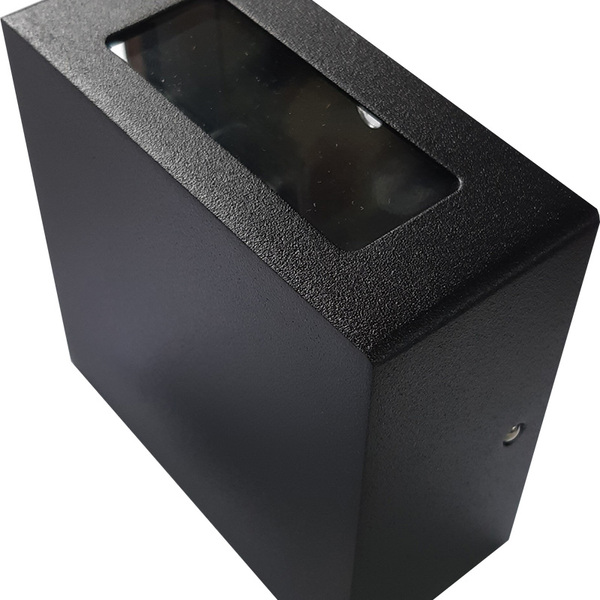 Arandela Quadrada C/2 Fachos 1xg9 Preto-ancora (212)