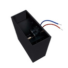 Arandela Quadrada C/2 Fachos Ip65 4w 3000k 260lm Preto-astral