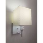 Arandela Quadrada Md-2019 Branco C/ Inter Liga E Desl Cúpula