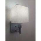 Arandela Quadrada Md-2019 Cinza C/ Inter Liga E Desl Cúpula E