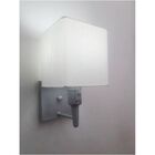 Arandela Quadrada Md-2019 Cinza C/ Inter Liga E Desl Cúpula E