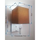 Arandela Quadrada Vivare Md-2019 Base Branco Com Interruptor