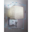 Arandela Quadrada Vivare Md-2019 Base Branco Com Interruptor