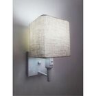 Arandela Quadrada Vivare Md-2019 Base Branco Com Interruptor