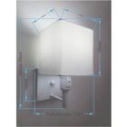 Arandela Quadrada Vivare Md-2019 Base Branco Com Interruptor