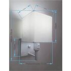 Arandela Quadrada Vivare Md-2019 Base Branco Com Interruptor