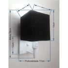 Arandela Quadrada Vivare Md-2019 Base Branco Com Interruptor