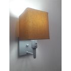 Arandela Quadrada Vivare Md-2019 Base Cinza Com Interruptor E