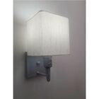 Arandela Quadrada Vivare Md-2019 Base Cinza Com Interruptor E