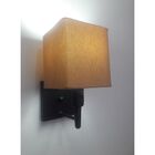 Arandela Quadrada Vivare Md-2019 Base Preto Com Interruptor C