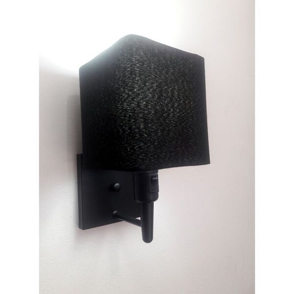 Arandela Quadrada Vivare Md-2019 Base Preto Com Interruptor C