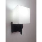 Arandela Quadrada Vivare Md-2019 Base Preto Com Interruptor C