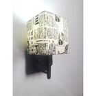 Arandela Quadrada Vivare Md-2019 Base Preto Com Interruptor C