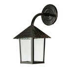 Arandela Blumenau Quadrado Metal Preto Bivolt