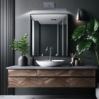 Arandela Quadro Perfil Led 6w 3000k Prata Metalizado