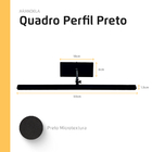 Arandela Quadro Perfil Led 6w 6000k Preto