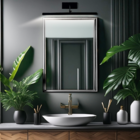 Arandela Quadro Perfil Led 6w 6000k Preto