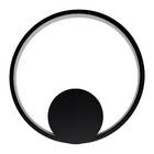 Arandela Quebec Preta Led Integrado 15w 3000k Quality Qar1436