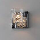 Arandela Ravel Cromada Cristais Rd Bella Ho028 + Led G9 Br. Q