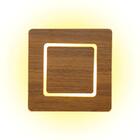 Arandela Rebatedor Em Mdf Na Cor Madeira Para 2*g9