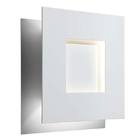 Arandela Recuo 2 Lâmp. G9 Quadrado 25x25cm Branco Escovado VR Lux