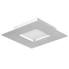 Arandela Recuo 2 Lâmp. G9 Quadrado 25x25cm Branco Escovado VR Lux