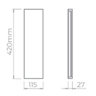 Arandela Reflex 12w 3000k 1100lm Ip65 Branca-stella