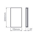 Arandela Reflex 6w 2700k 450lm Ip65 Branca-stella