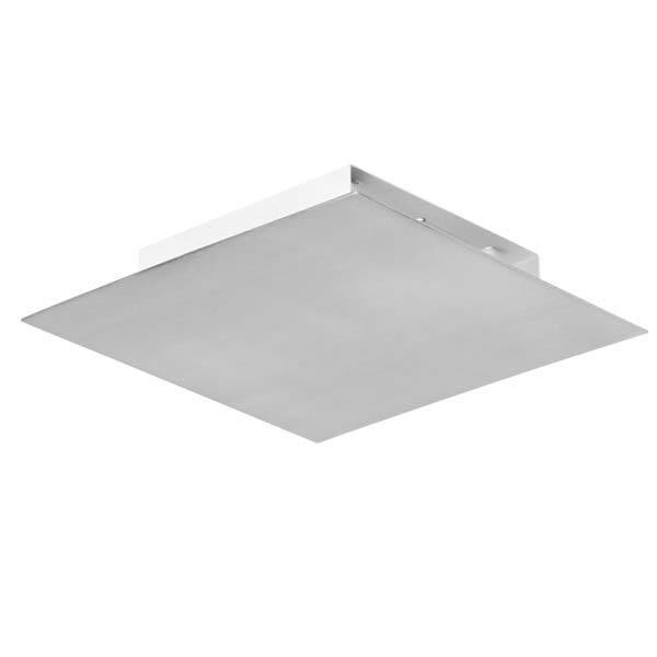 Arandela Reta 2 Lâmp. G9 Quadrado 25x25cm Branco Escovado VR Lux