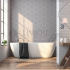 Arandela Reta Branca Fios De Seda L0001-w1 Wh Hevvy