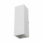 Arandela Retangular 1 Foco Sem Friso Branca 10x30cm P/ E27 St