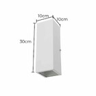 Arandela Retangular 1 Foco Sem Friso Branca 10x30cm P/ E27 St