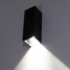 Arandela Retangular 1 Foco Sem Friso Preta 10x30cm P/ E27 Sta